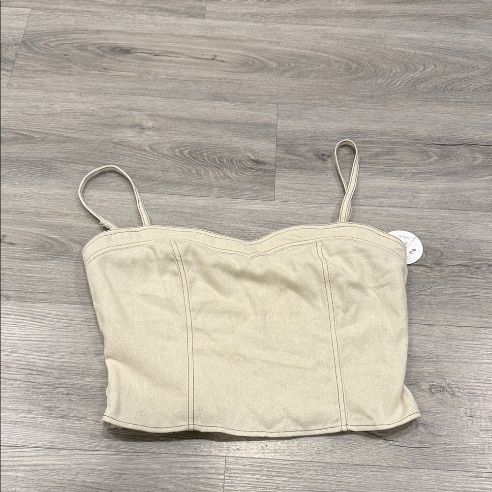 Sienna Sky Cream Camisole Top size medium NWT